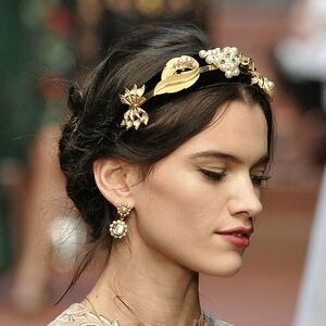 D&G Purple and Gold Headband
